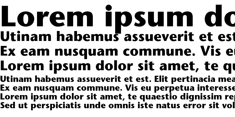 Sample of ITC Stone Sans LT Bold