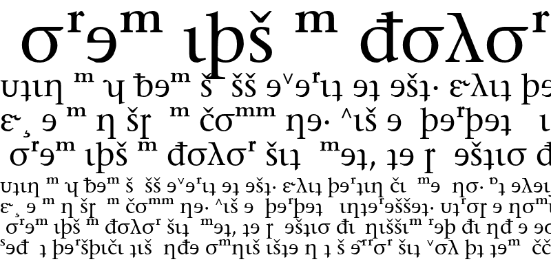 Sample of ITC Stone Serif Phonetic Altern Regular