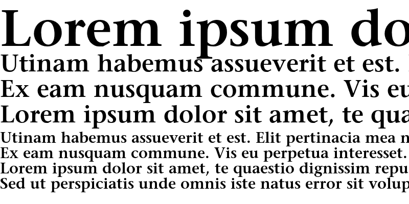 Sample of ITC Stone Serif Std