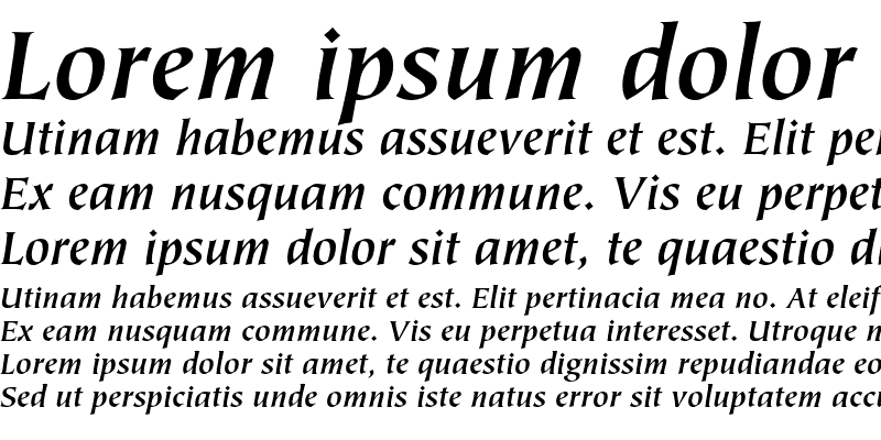 Sample of ITC Tiepolo Bold Italic