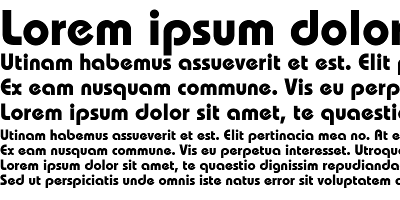 Sample of ITCBauhaus Bold