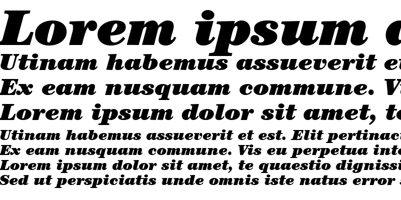 Sample of ITCCentury LT Ultra Italic