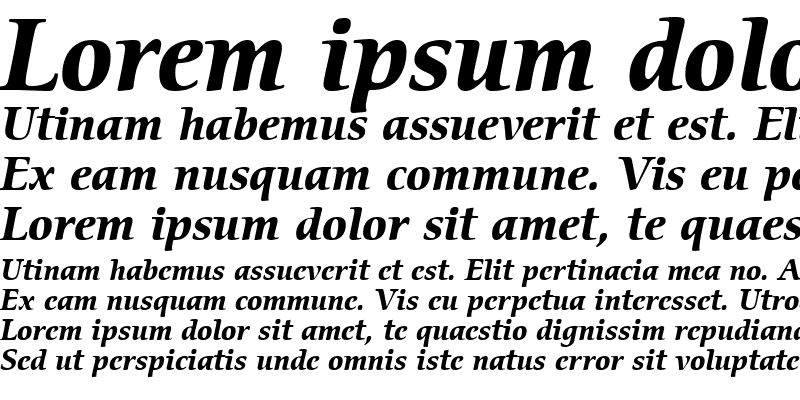 Sample of ITCCerigo LT Book Bold Italic