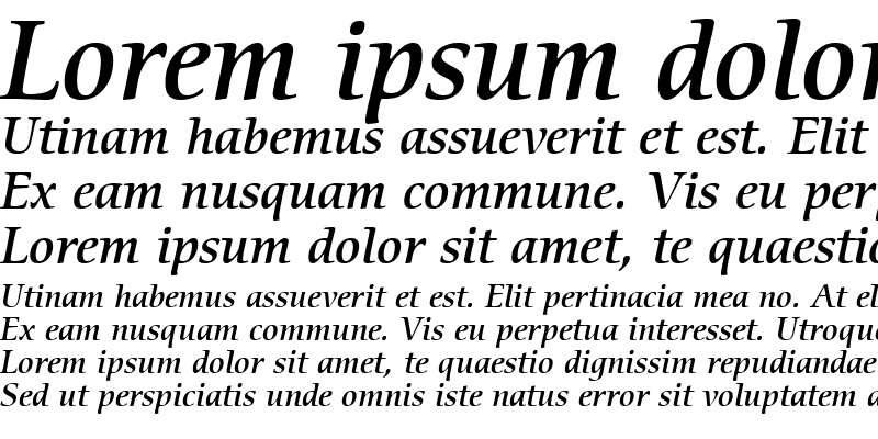 Sample of ITCCerigo LT Medium Italic