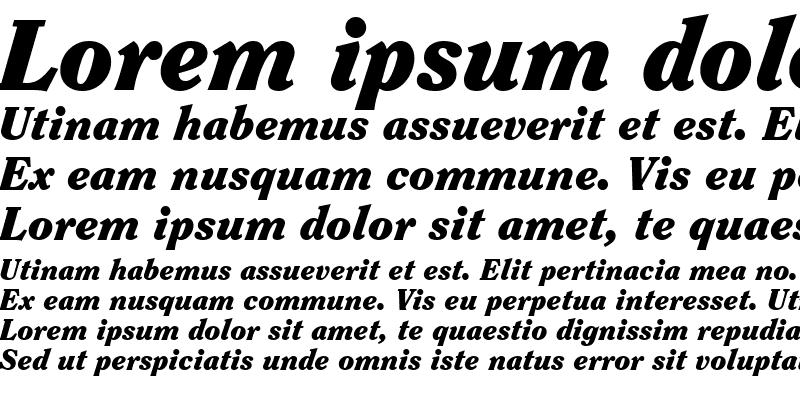 Sample of ITCClearface-Black