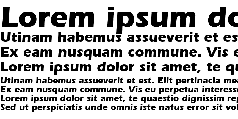 Sample of ItcEras-Bold Regular