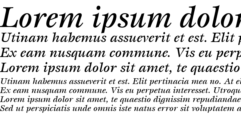 Sample of ITCEsprit-Medium MediumItalic