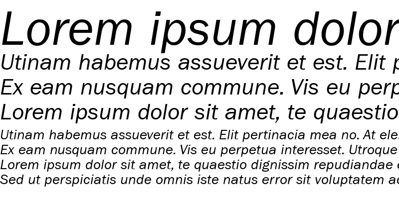 Sample of ITCFranklinGothic LT Book Italic