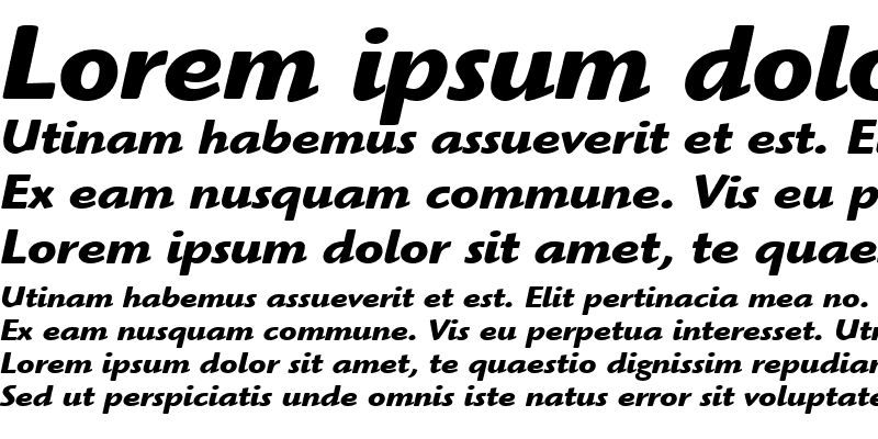 Sample of ITCHighlander LT Book Bold Italic