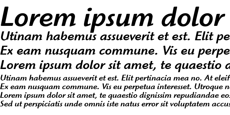 Sample of ITCHighlander-Medium MediumItalic