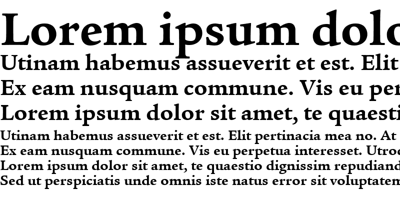 Sample of ITCLegacySerif Bold