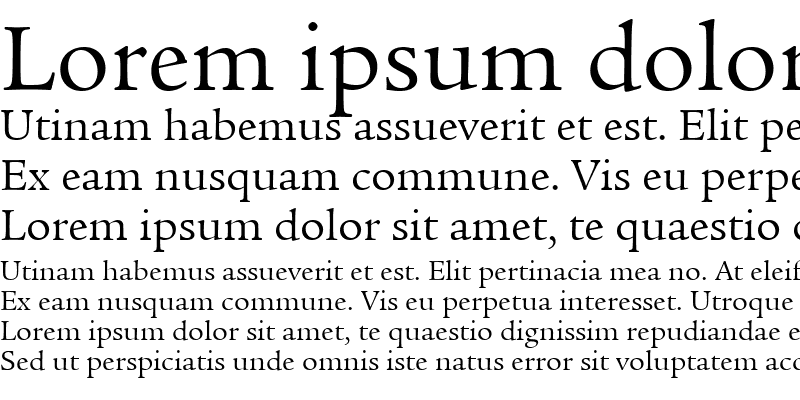 Sample of ITCLegacySerif-Book Book