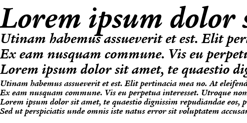 Sample of ITCLegacySerif LT Book Bold Italic