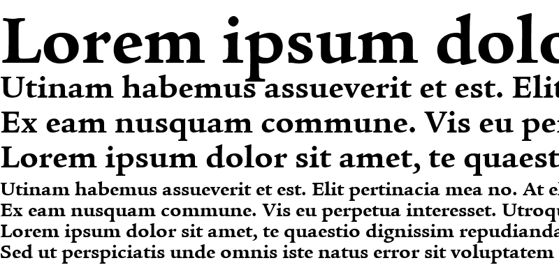 Sample of ITCLegacySerif LT Book Bold