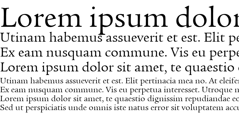 Sample of ITCLegacySerif LT Book