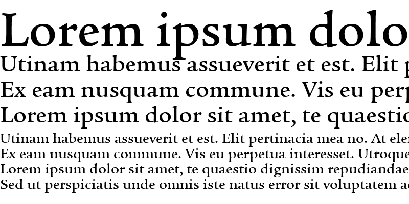 Sample of ITCLegacySerif LT Medium Regular