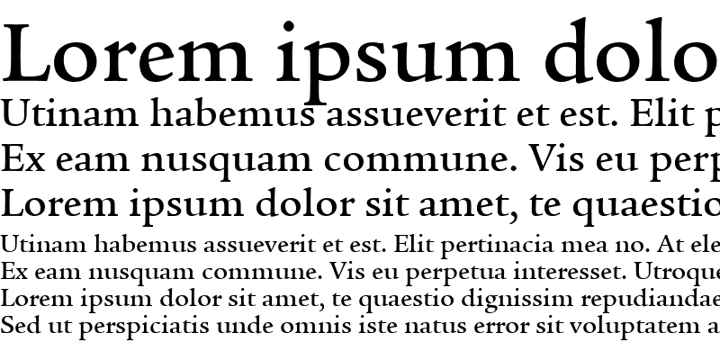 Sample of ITCLegacySerif-Medium Medium