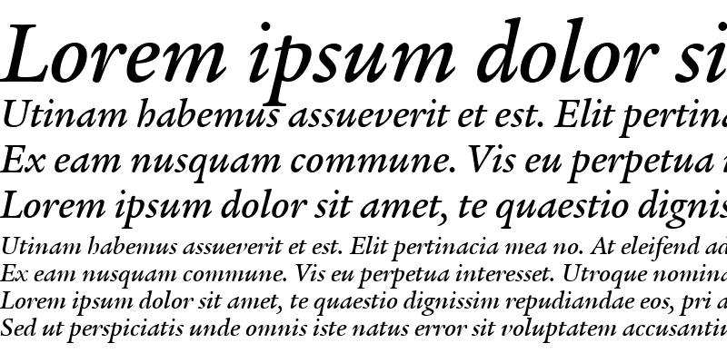 Sample of ITCLegacySerif-Medium MediumItalic