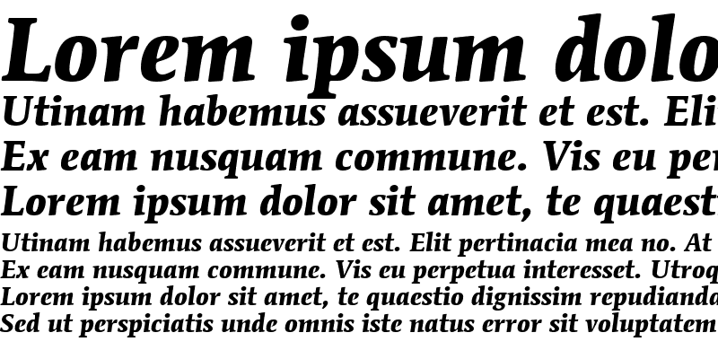 Sample of ITCMendozaRoman LT Book Bold Italic