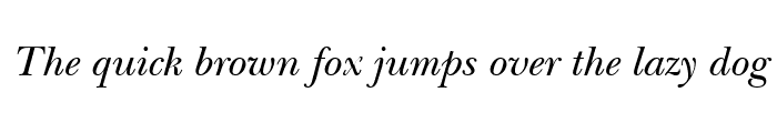 Preview of ITCNewBaskerville RomanItalic