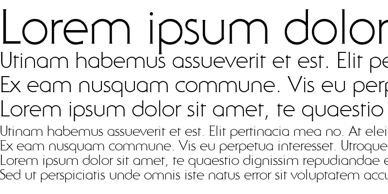 Sample of ITCSerifGothic-Light