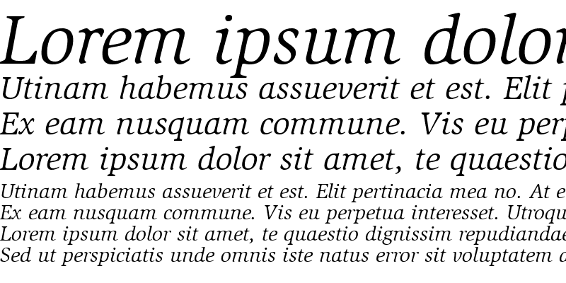 Sample of ITCSlimbach-Book BookItalic