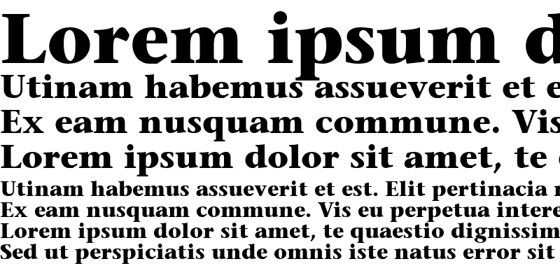 Sample of ITCStoneSerif Bold