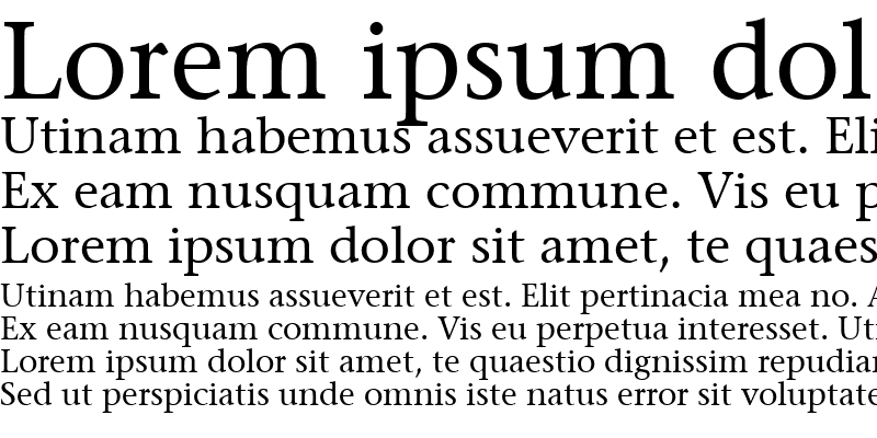 Sample of ITCStoneSerif Roman