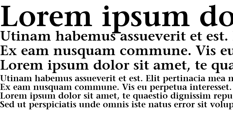 Sample of ITCStoneSerif-SemiBold Semi Bold