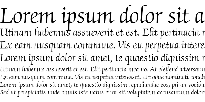 Sample of ITCZapfChancery-Light Light