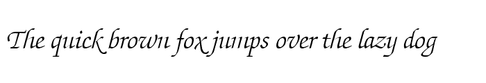 Preview of ITCZapfChancery-Light LightItalic