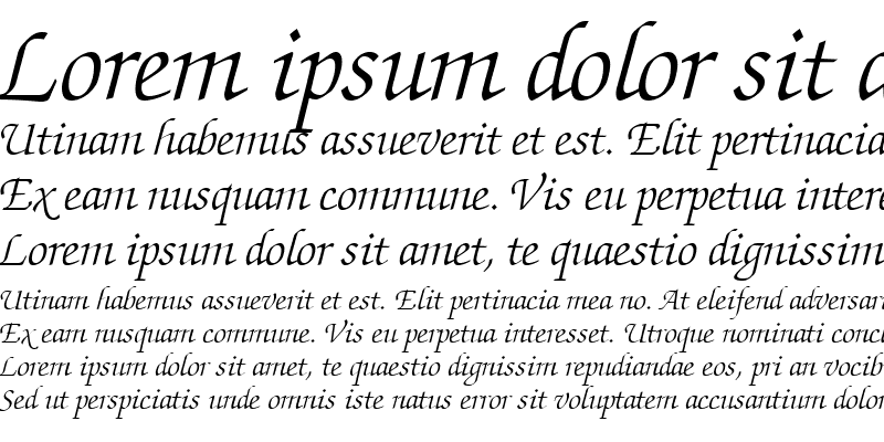 Sample of ITCZapfChancery-Light