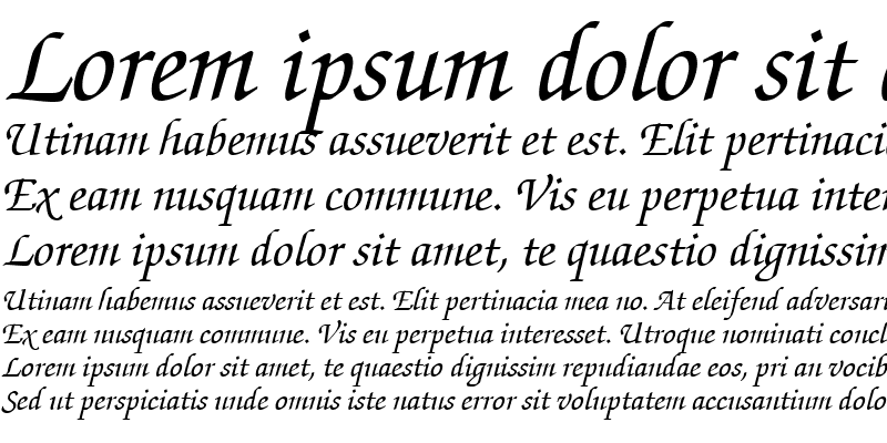 Sample of ITCZapfChancery-Medium