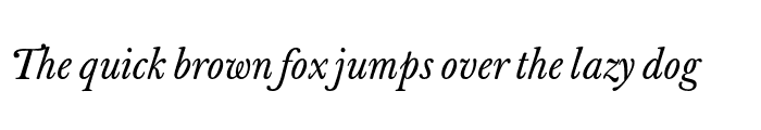 Preview of J Baskerville Text Italic