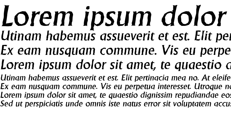 Sample of JacobBeckerAntique-Medium Italic