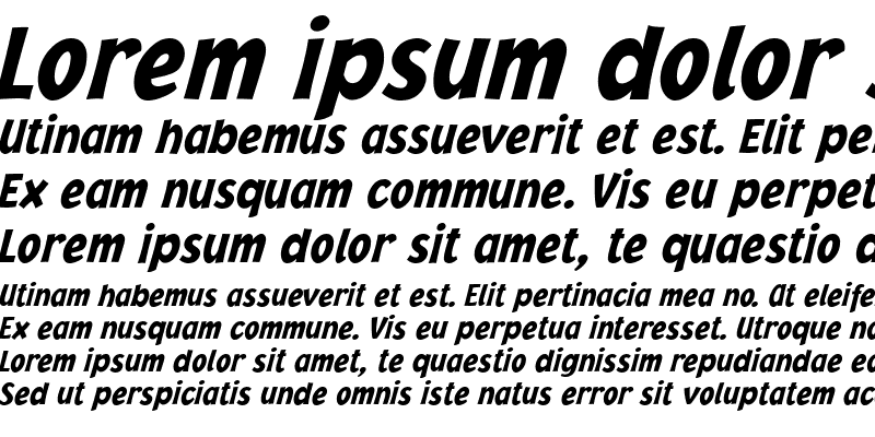 Sample of Jacoby Cond ICG Black Italic