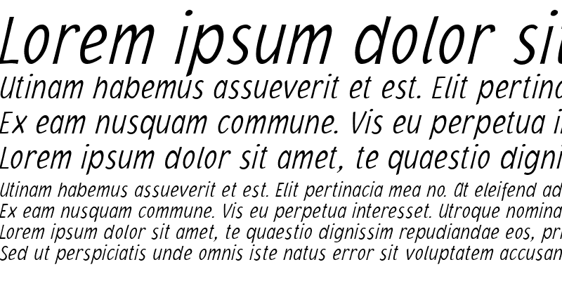 Sample of Jacoby Cond ICG XLight Italic