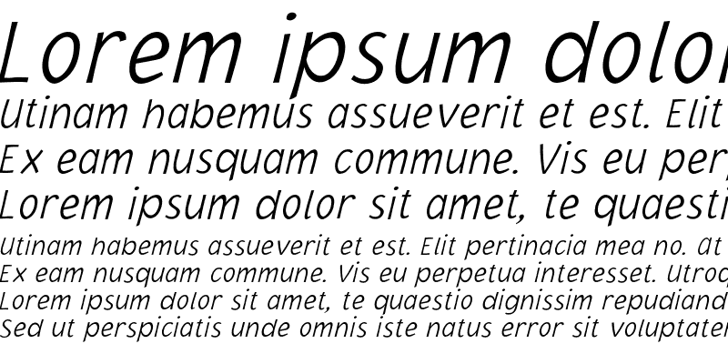 Sample of JacobyICG XLight Italic