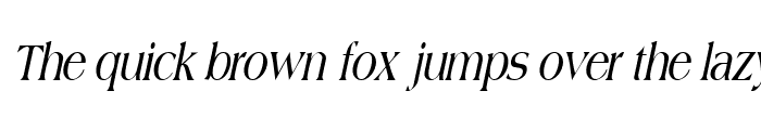 Preview of JadeCondensed Italic
