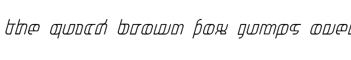 Preview of Jakone Condensed Italic