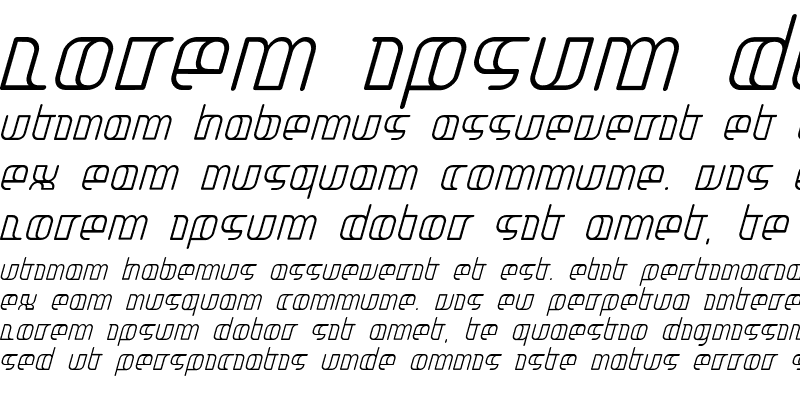 Sample of Jakone Condensed Italic