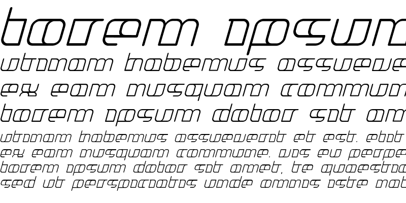 Sample of Jakone Extended Italic