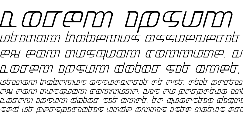 Sample of Jakone Italic