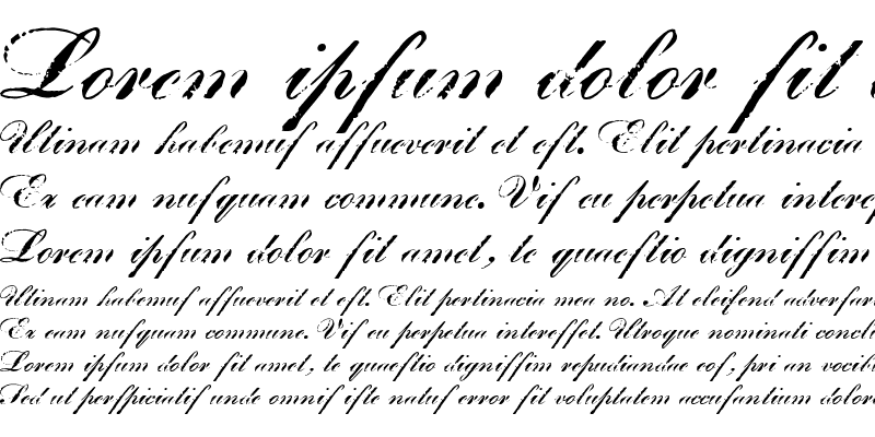 Sample of James II WF Regular