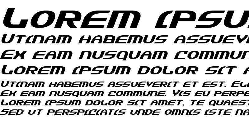 Sample of Jannisaries Expanded Italic