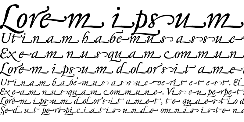 Sample of Jannon T Moderne Swash Italic