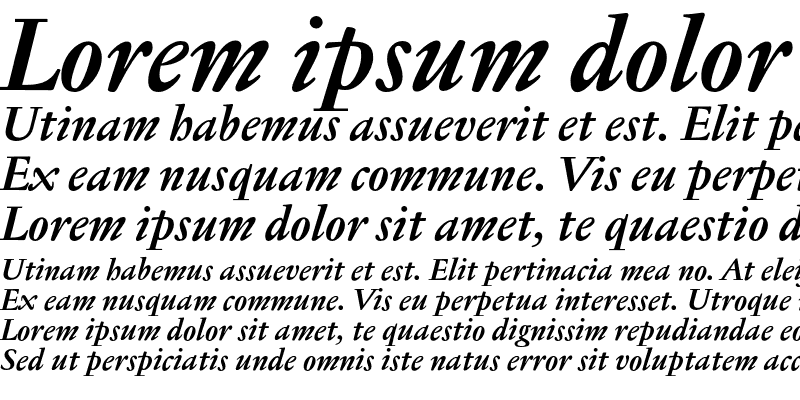Sample of Jannon Text Med OSF Bold Italic