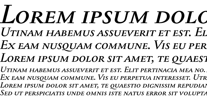Sample of Jannon Text Med SC Italic