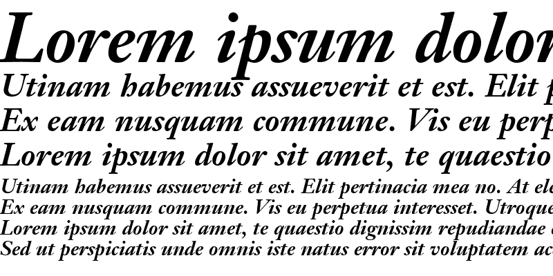 Sample of Janson SSi Bold Italic
