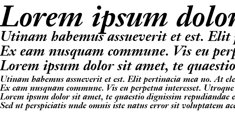 Sample of JansonText LT Bold Italic